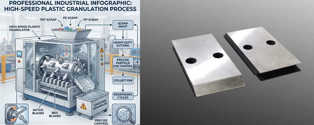 Pelletizer Blades Precision Cutting for High-Throughput Lines Pelletizer Blades Precision Cutting for High-Throughput Lines